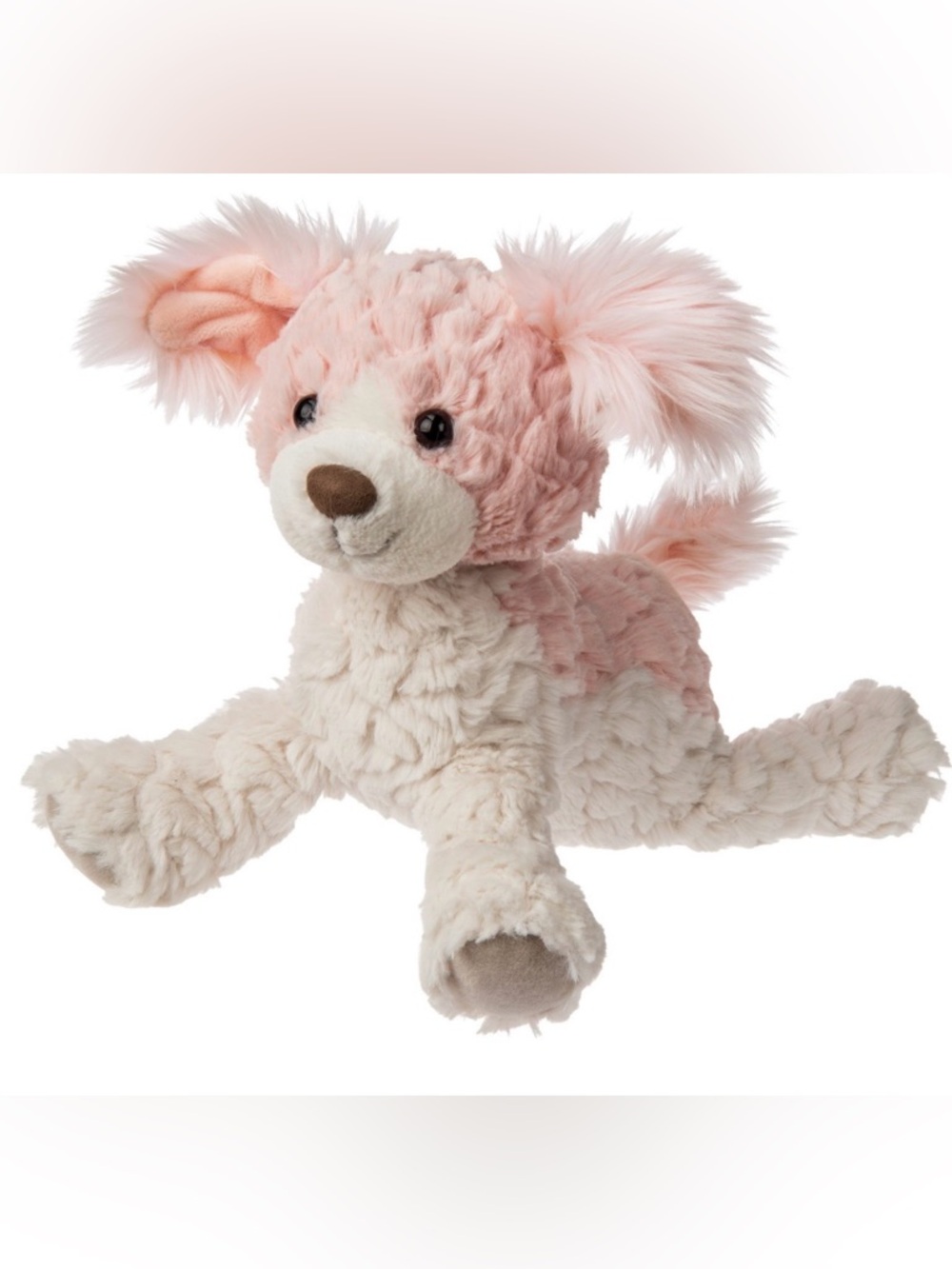 Mary Meyer Putty Paris Puppy 10″ Stuffed Animal Plush Pink / Cream